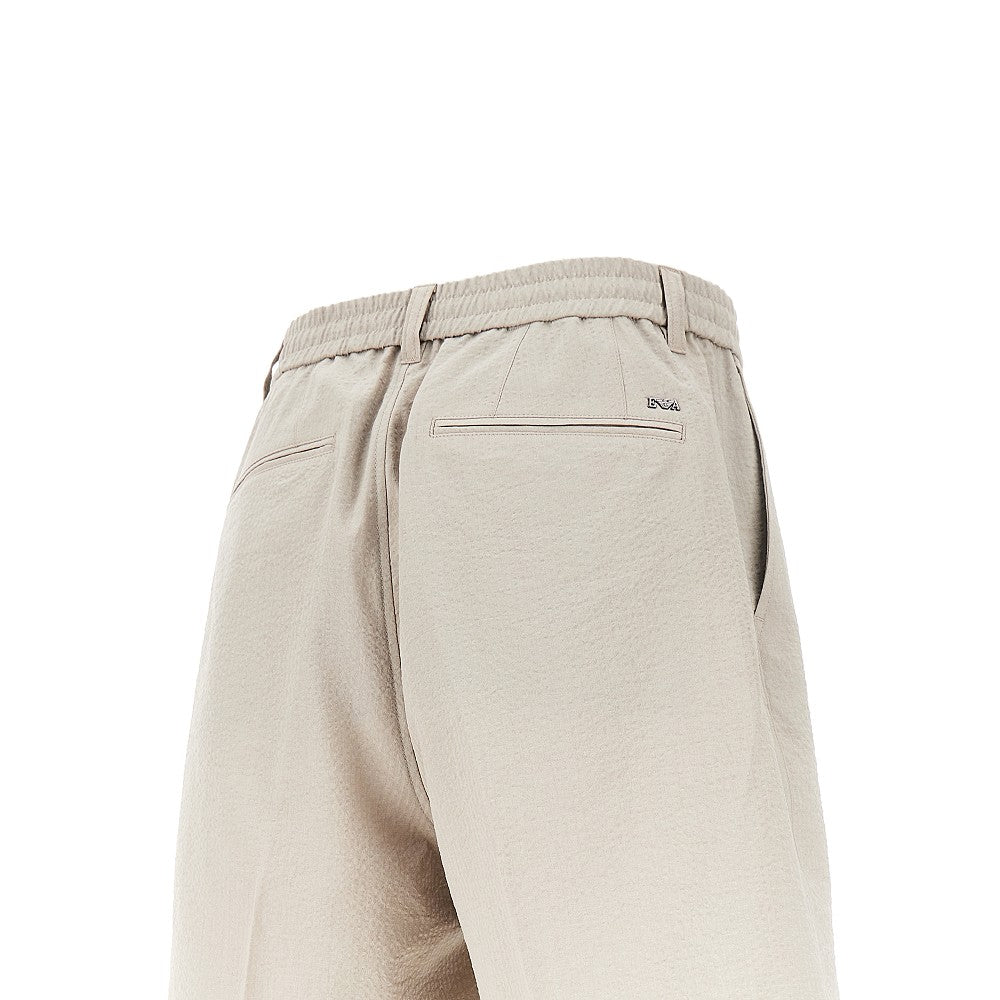 Technical seersucker shorts