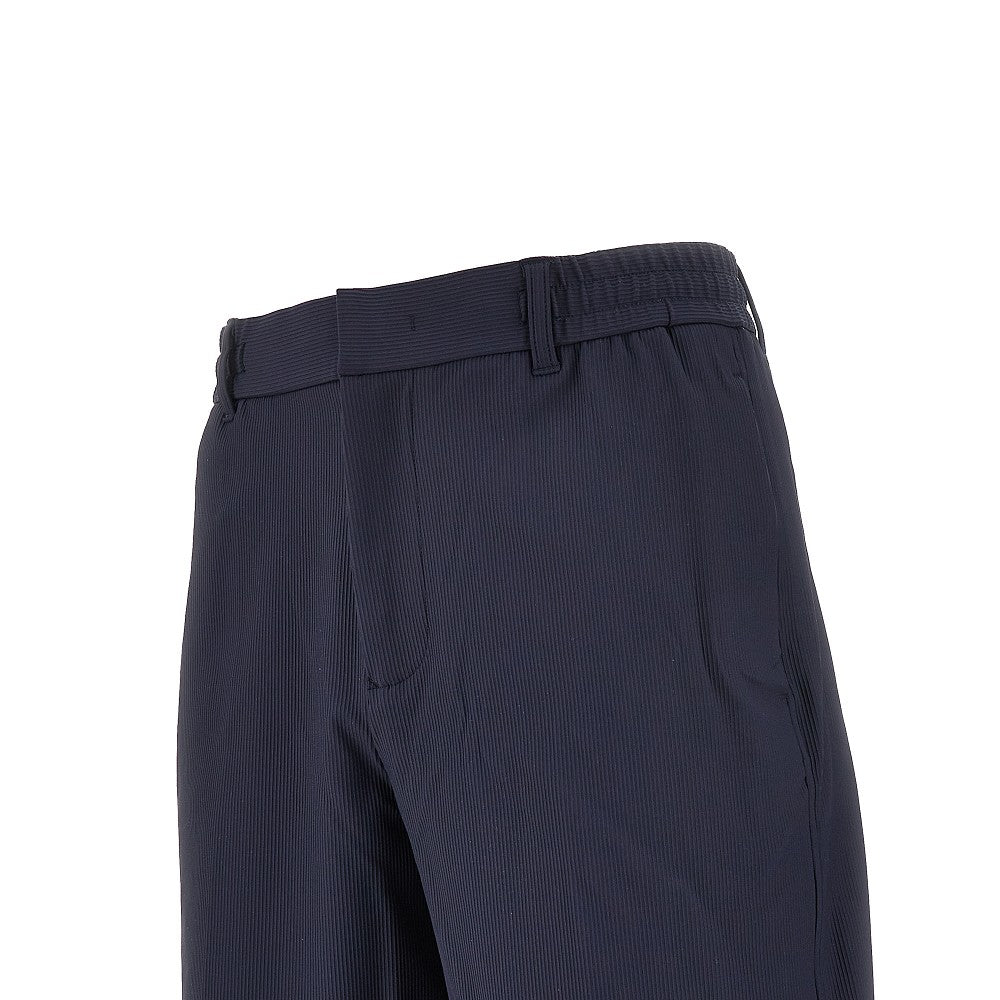 Bermuda in nylon stretch canneté
