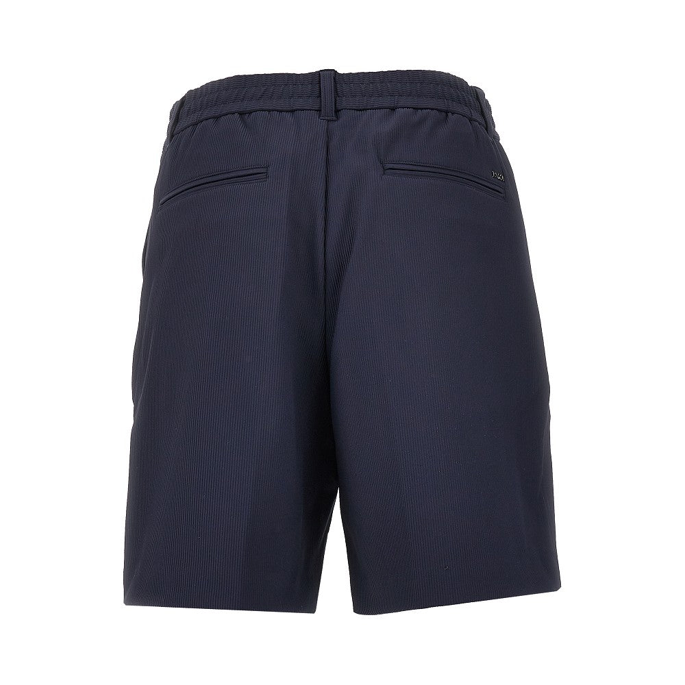 Bermuda in nylon stretch canneté