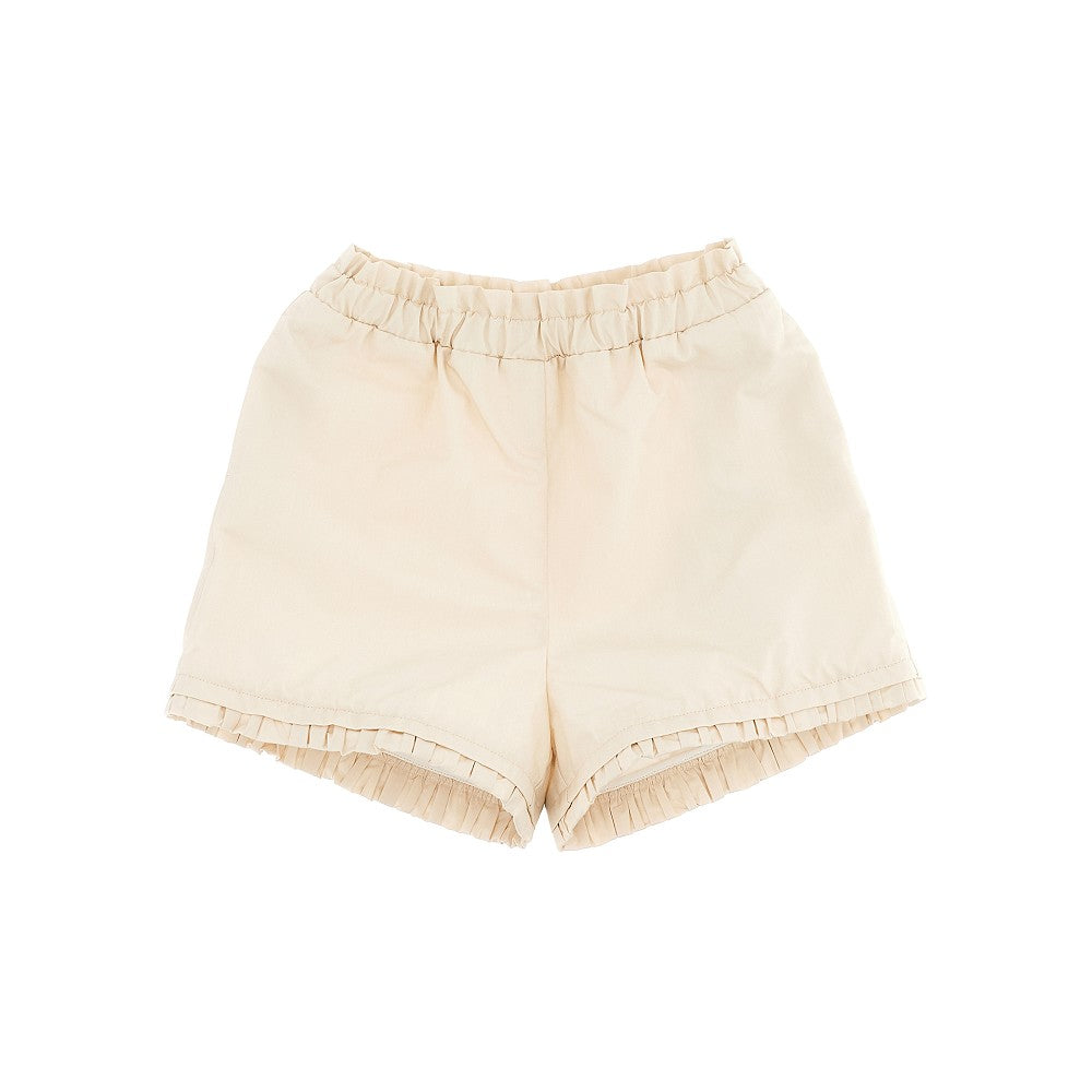 Shorts in misto cotone con ruches