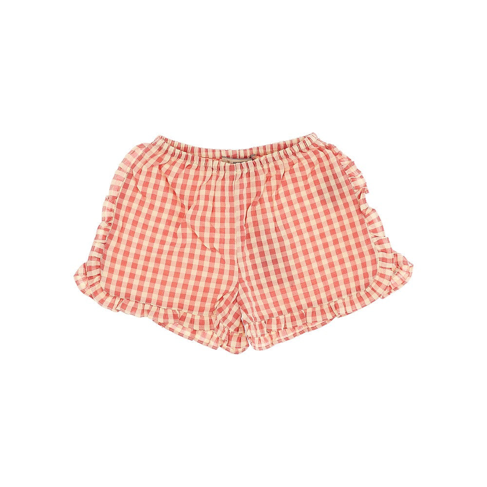 Shorts in seersucker di cotone organico
