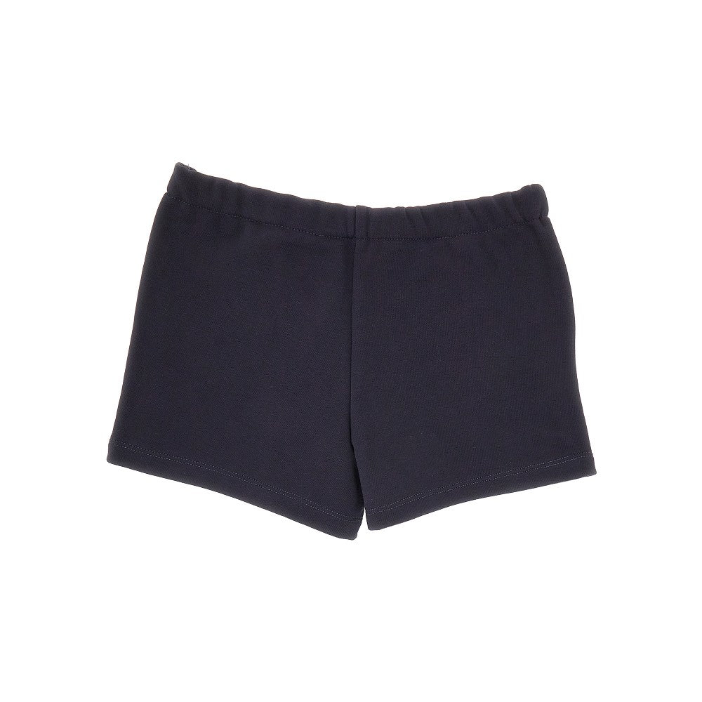 French terry skirt-effect shorts