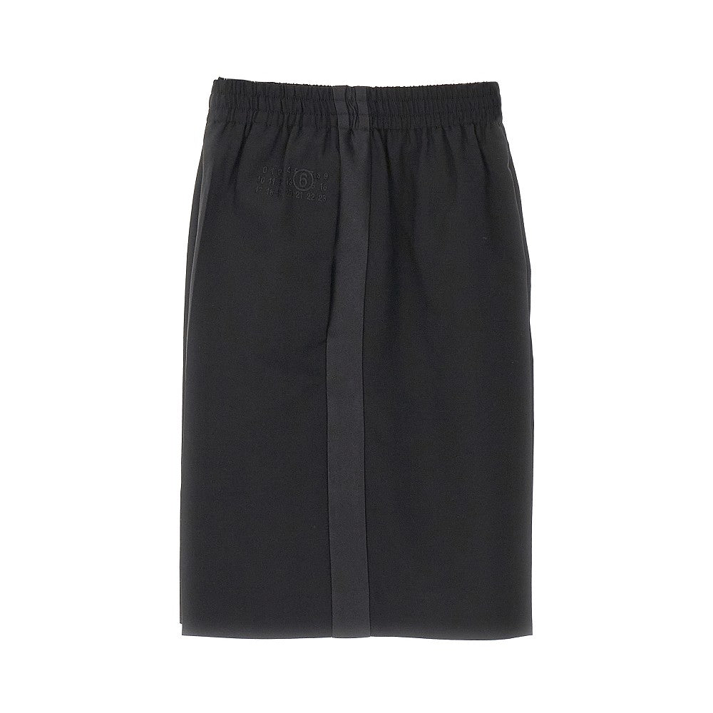 Bermuda ampi con banda in satin