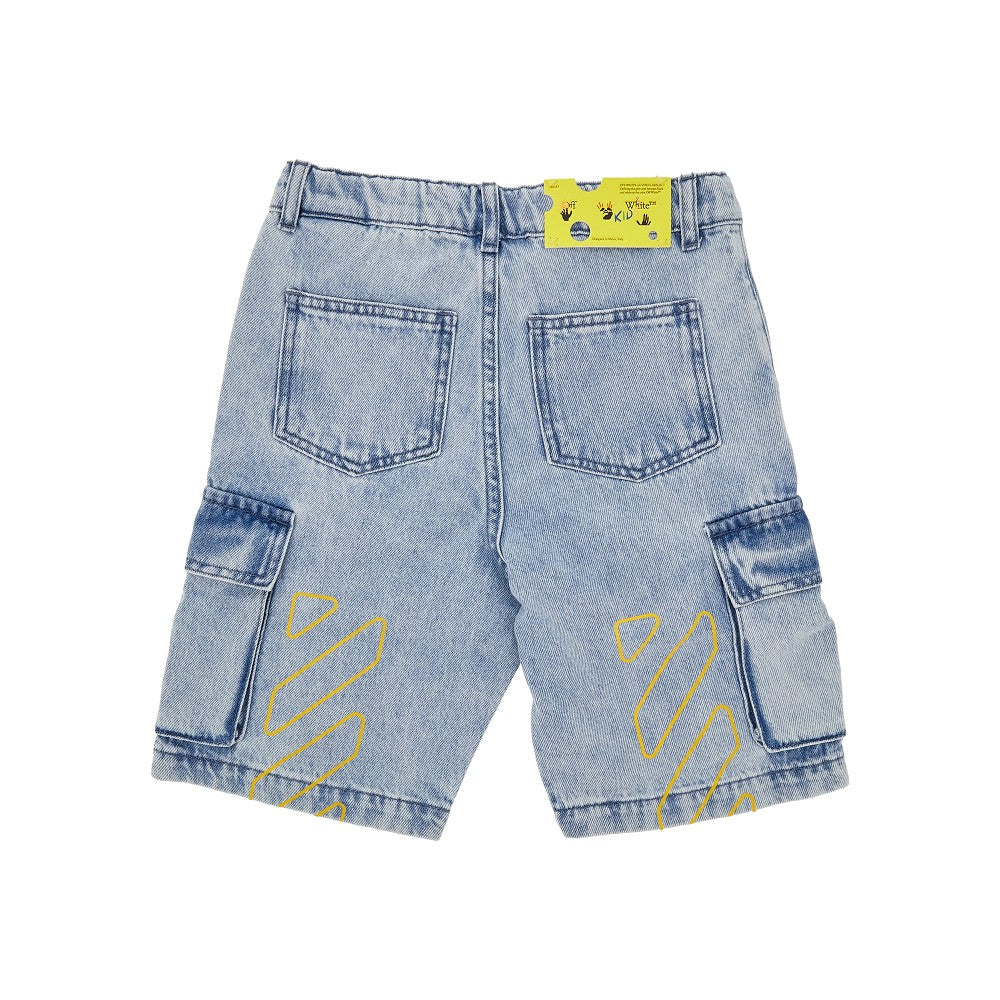 Bermuda cargo in denim