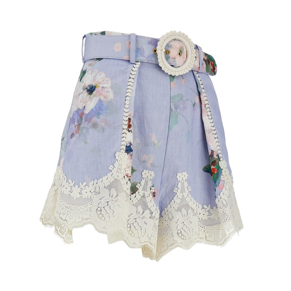 'Everley' linen shorts