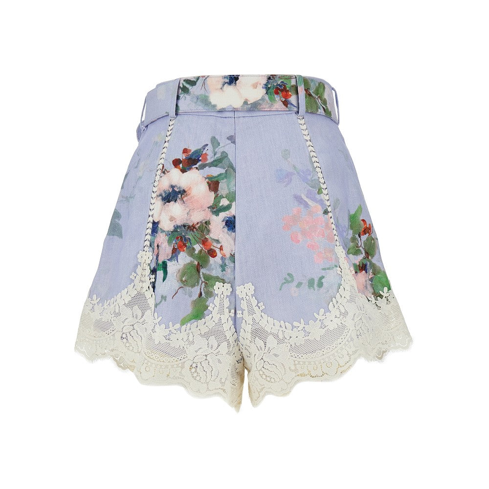 'Everley' linen shorts