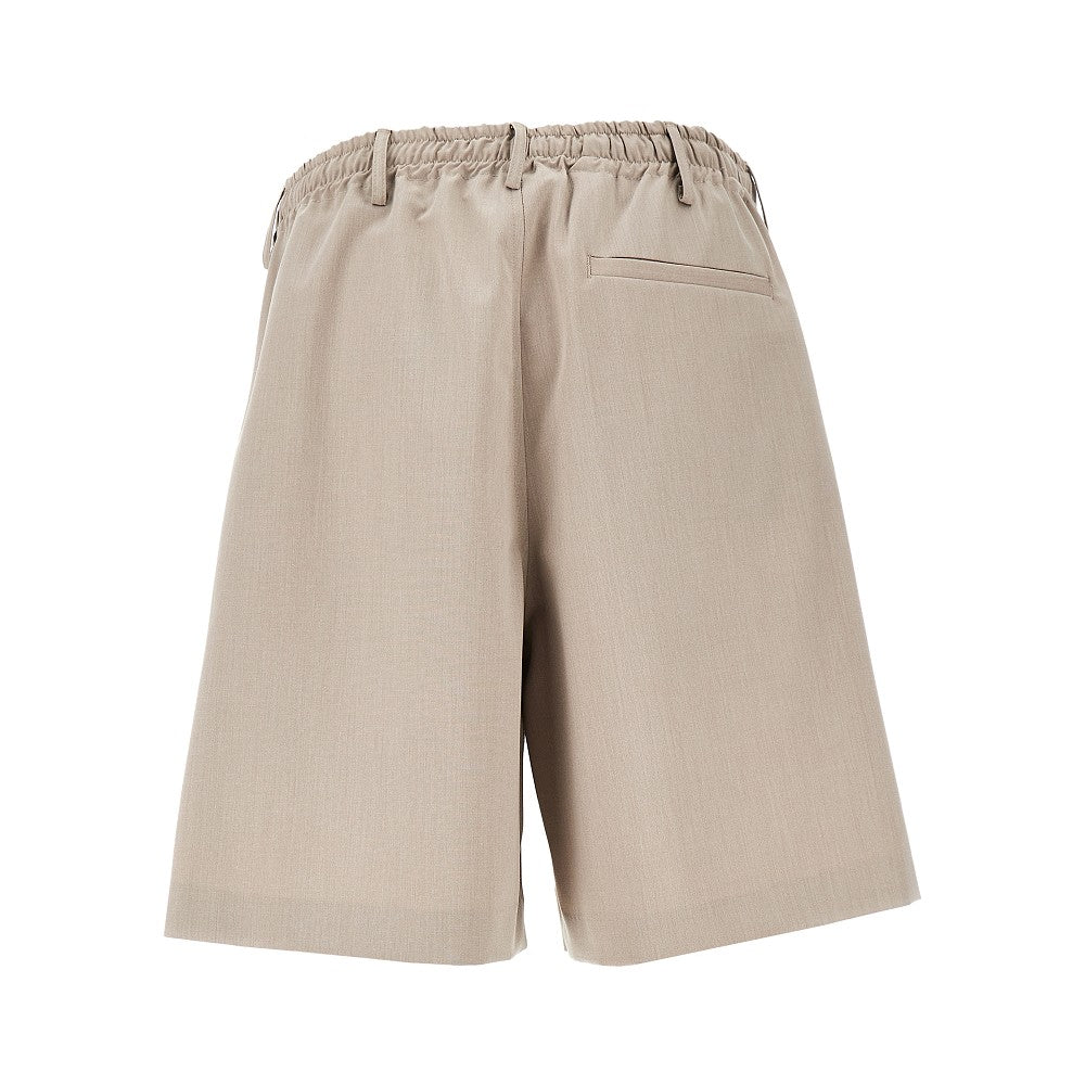 Bermuda in misto lana stretch