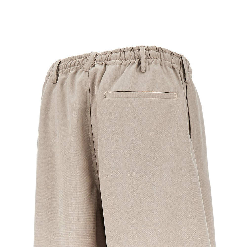 Bermuda in misto lana stretch