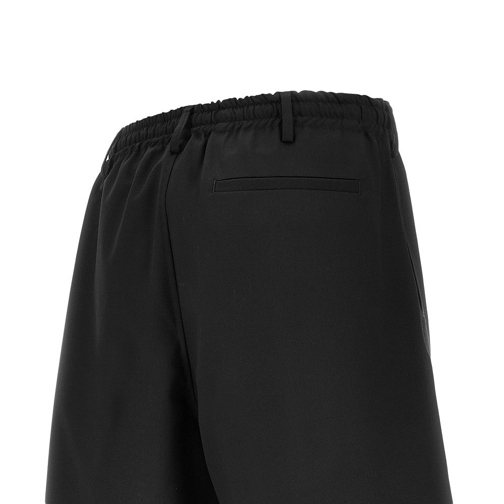 Stretch wool-blend shorts