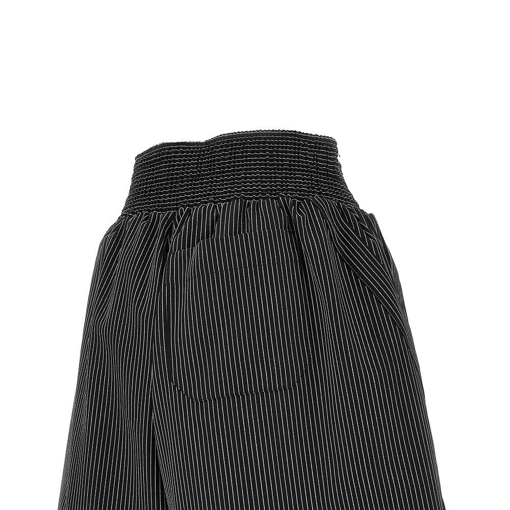 Pinstriped wool boxing shorts