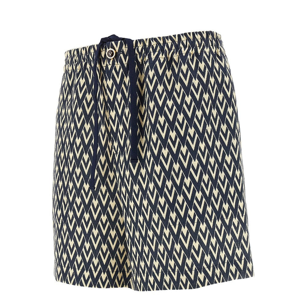 'Toute la V' linen shorts