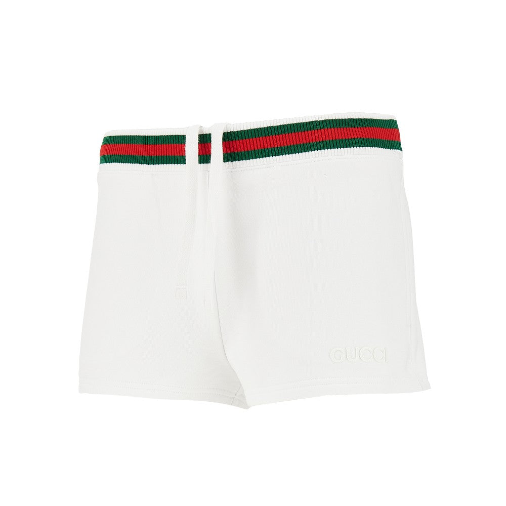 Shorts in felpa con motivo Web