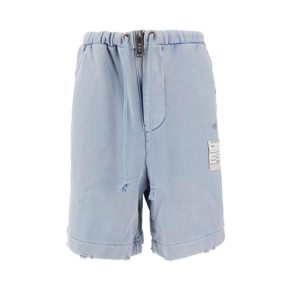 Bermuda in french terry distressed