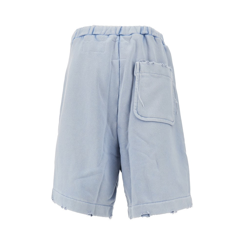 Bermuda in french terry distressed
