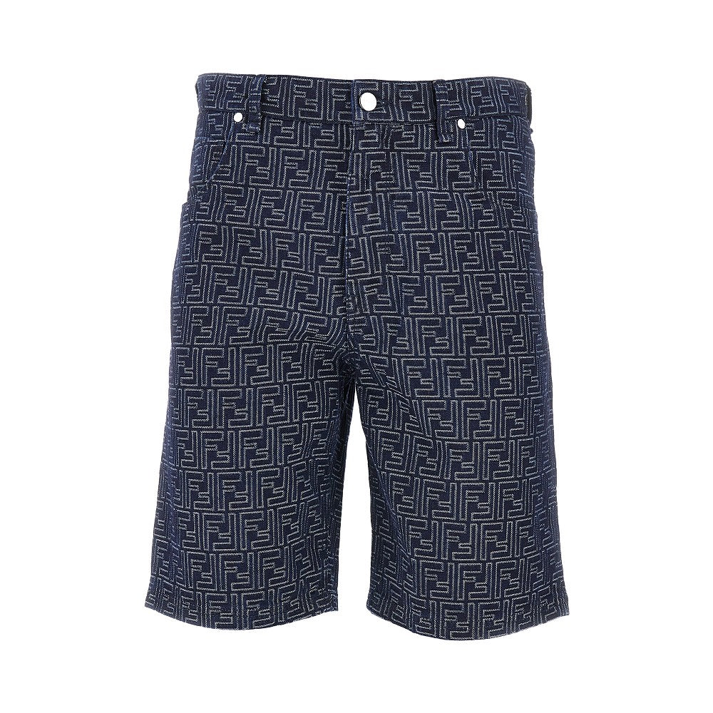 Bermuda in denim jacquard FF