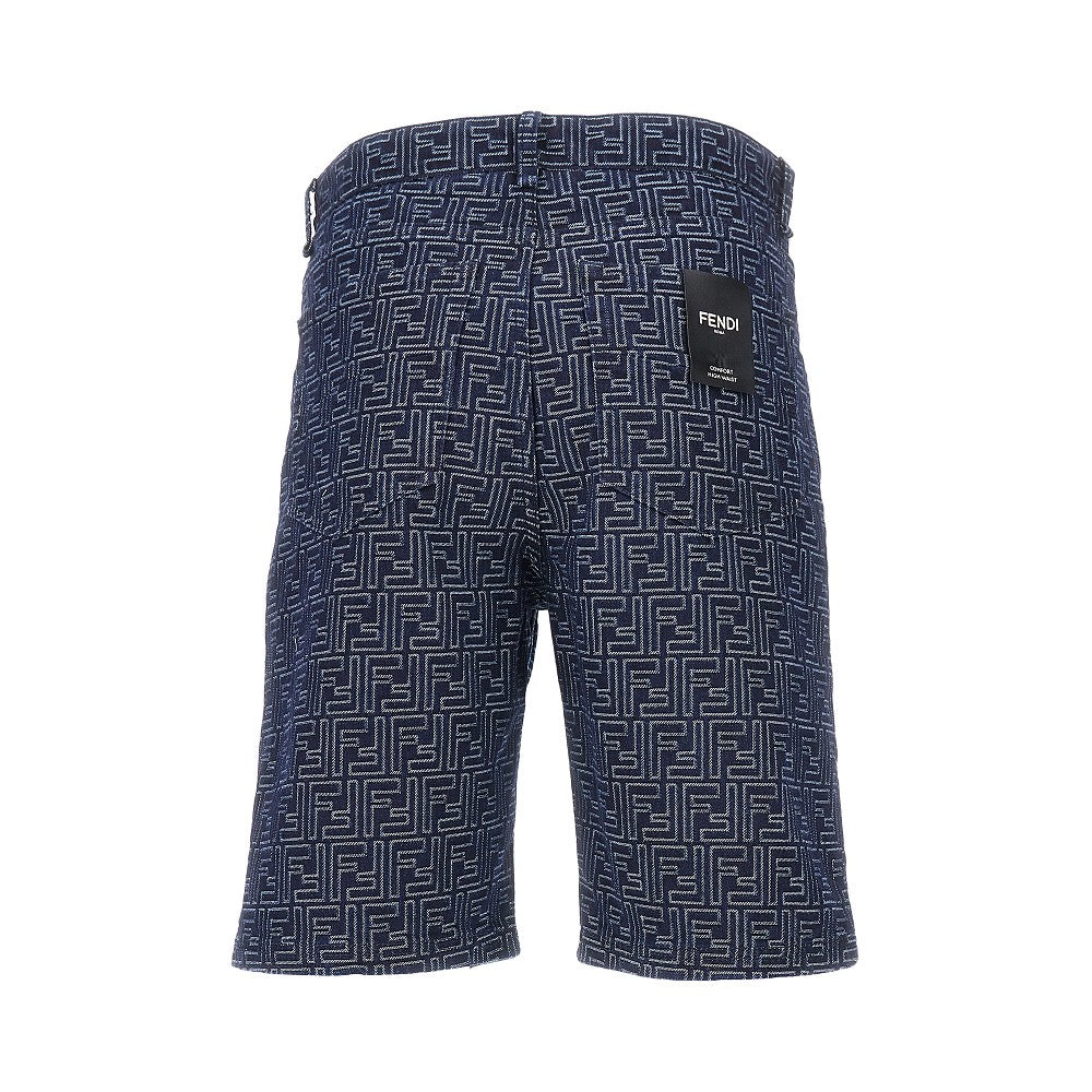 Bermuda in denim jacquard FF