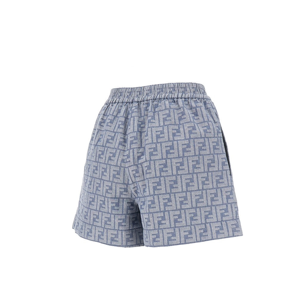FF chambray denim shorts
