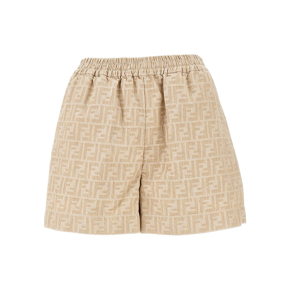 FF chambray denim shorts
