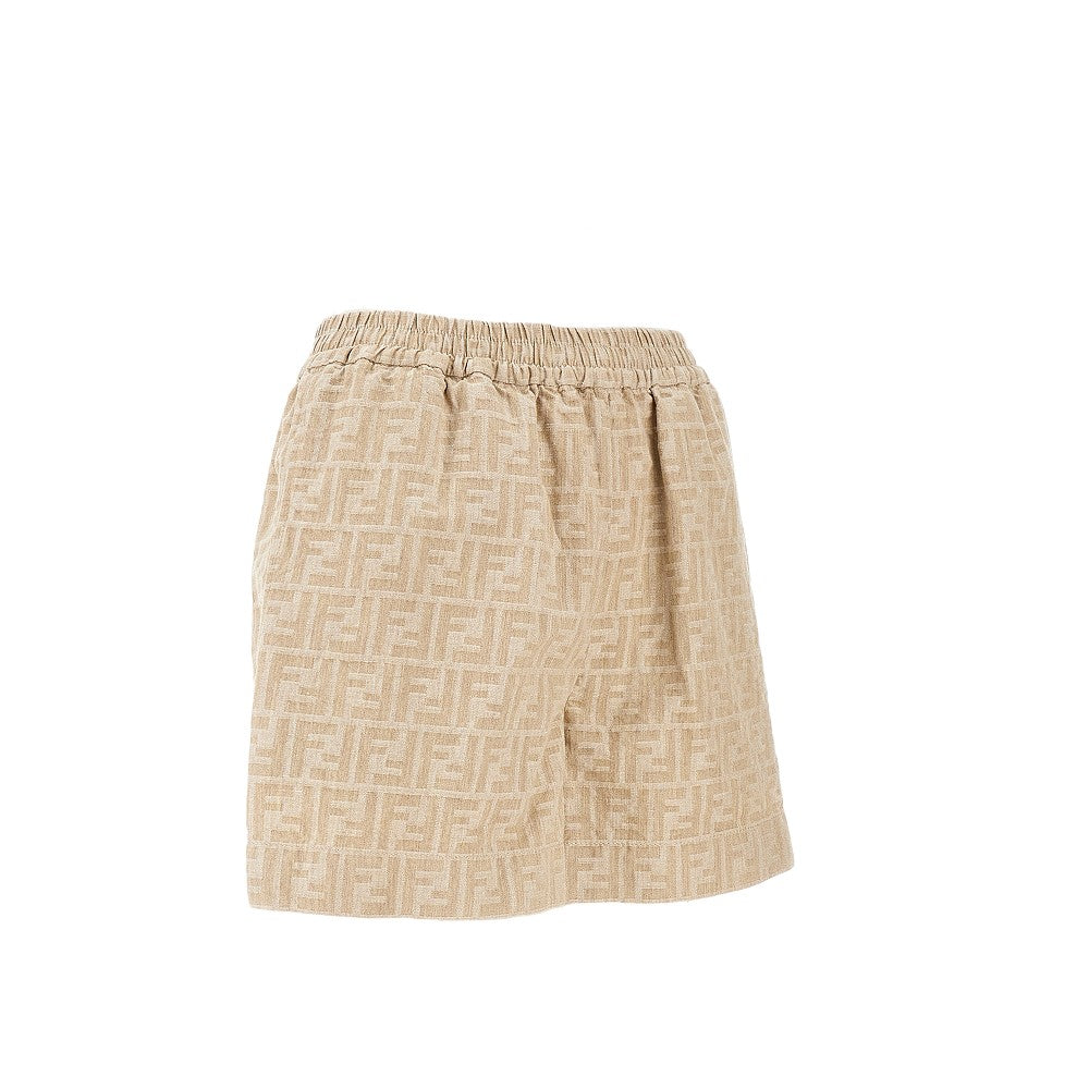 FF chambray denim shorts