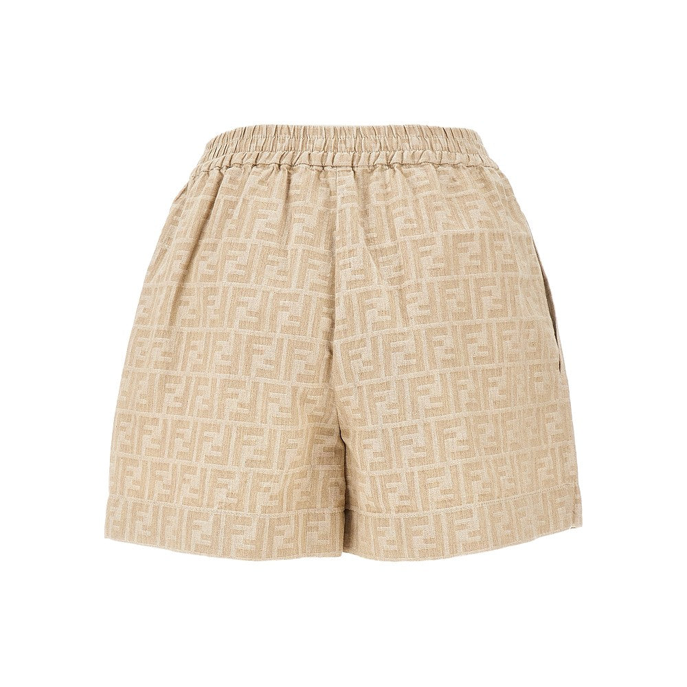 FF chambray denim shorts