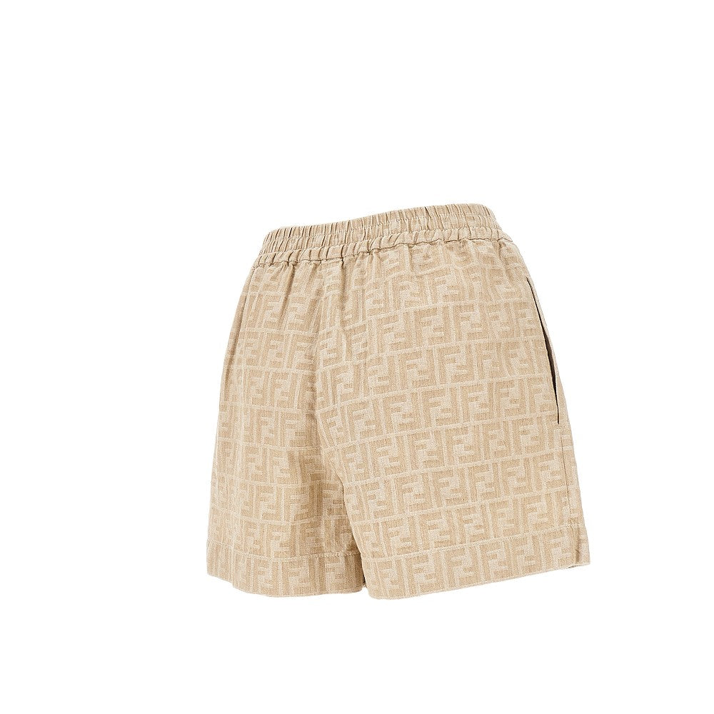 FF chambray denim shorts