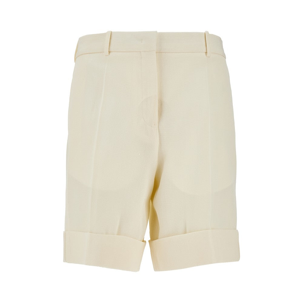 Silk-blend shorts