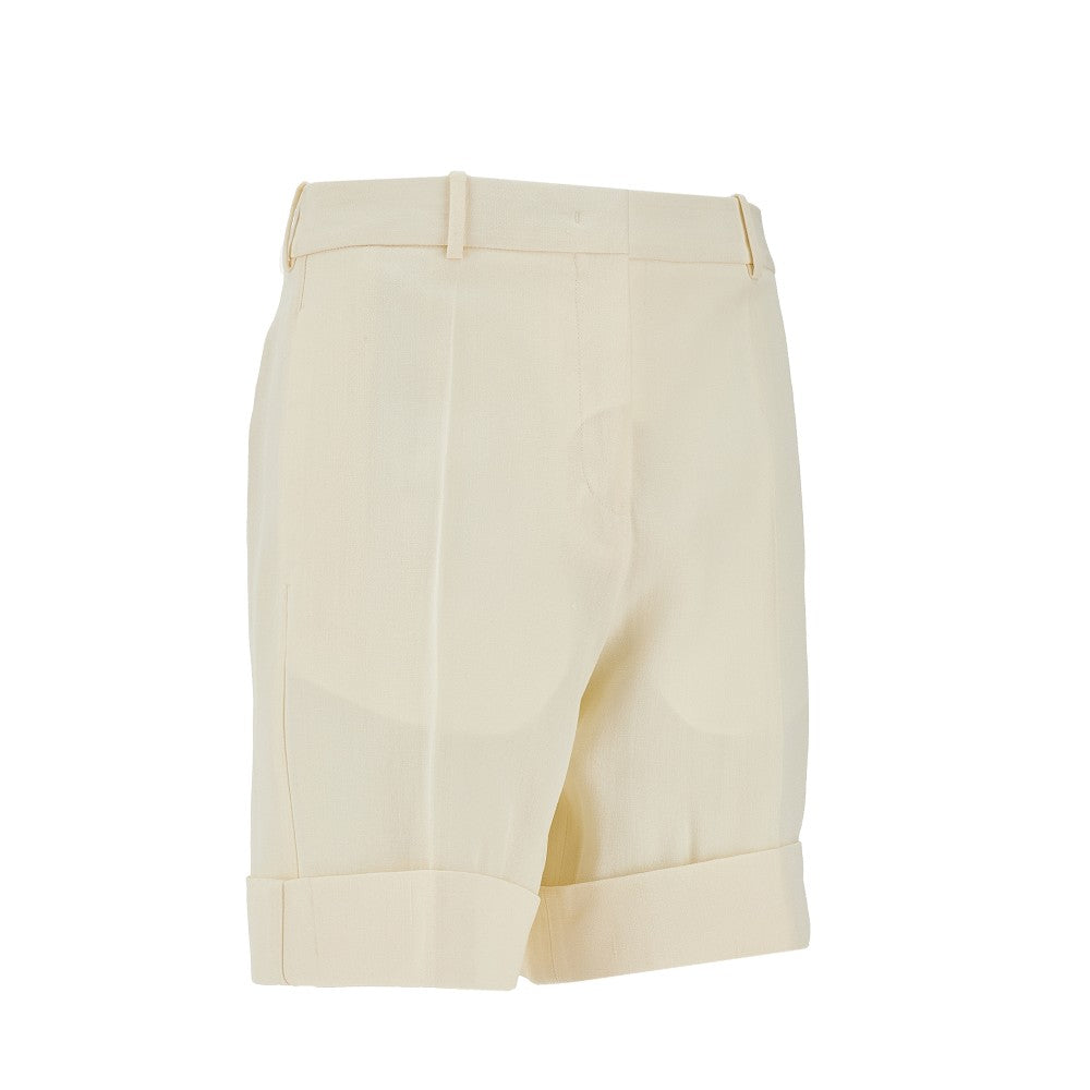 Silk-blend shorts