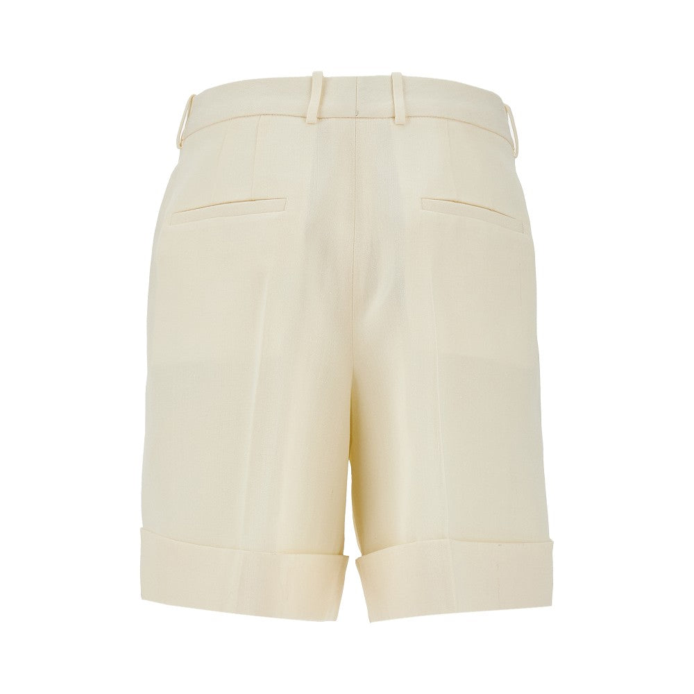 Silk-blend shorts