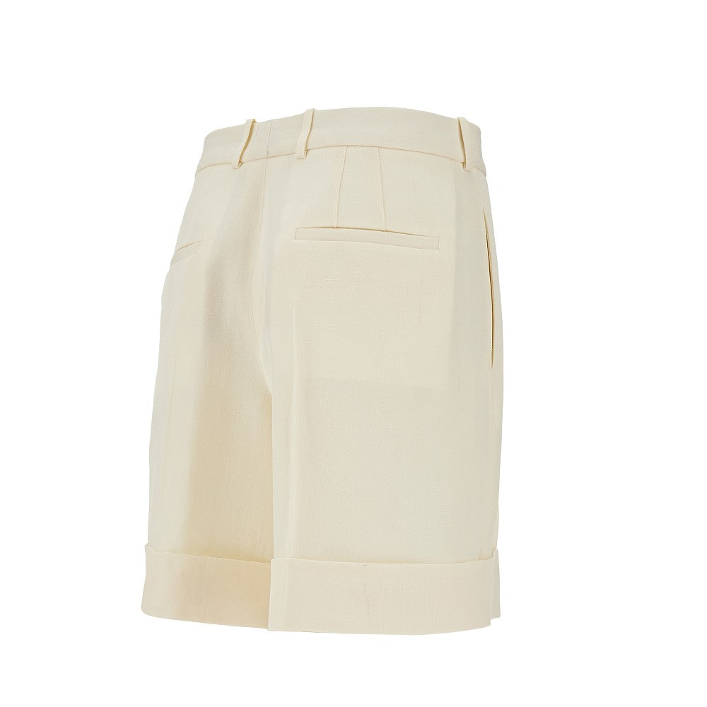 Silk-blend shorts