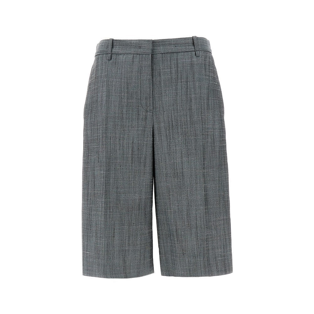 Flame wool-blend shorts