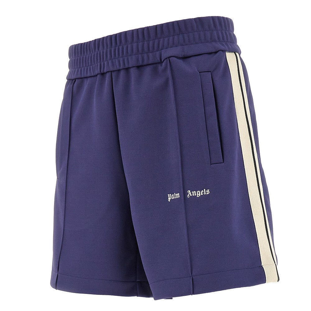 Track shorts con logo ricamato