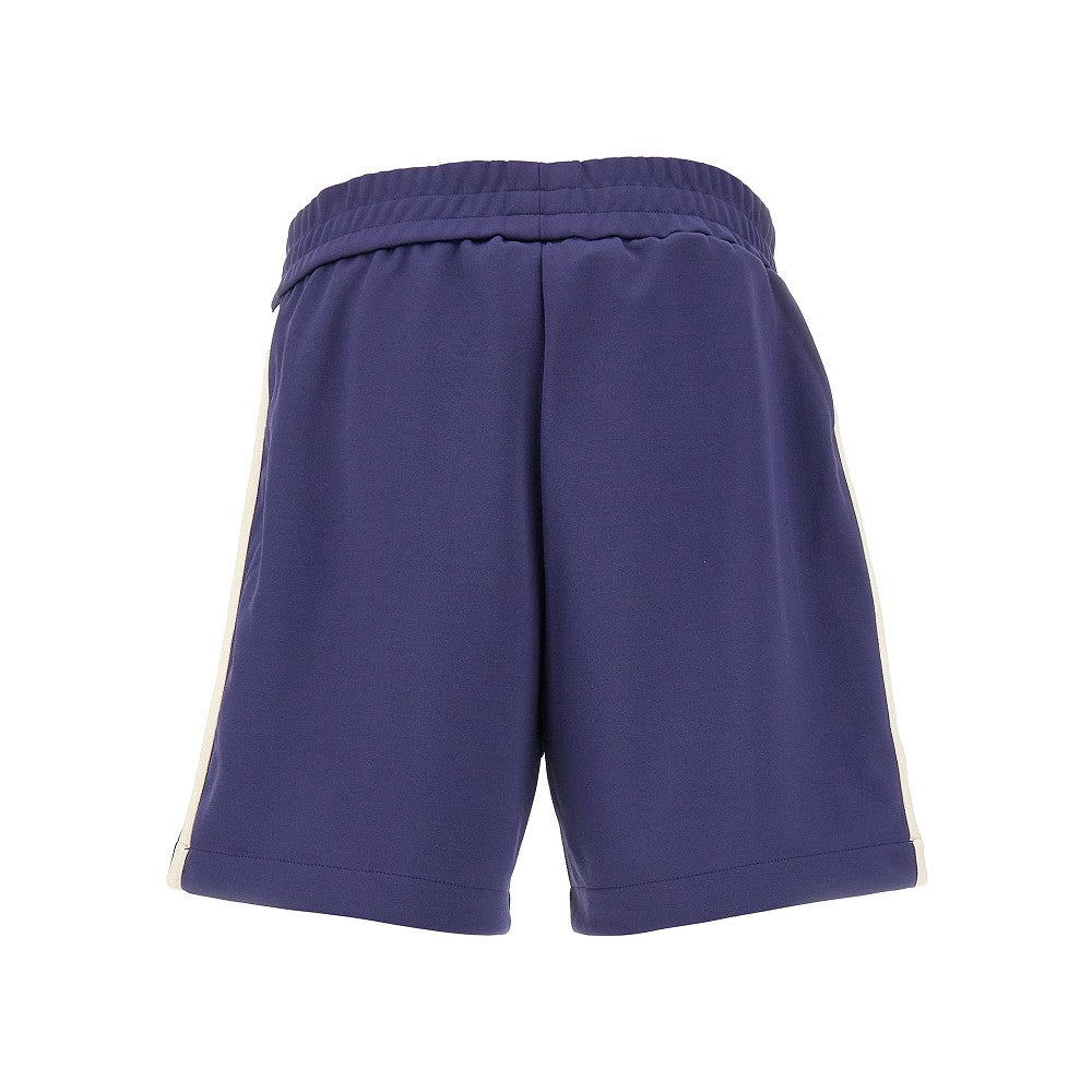 Track shorts con logo ricamato