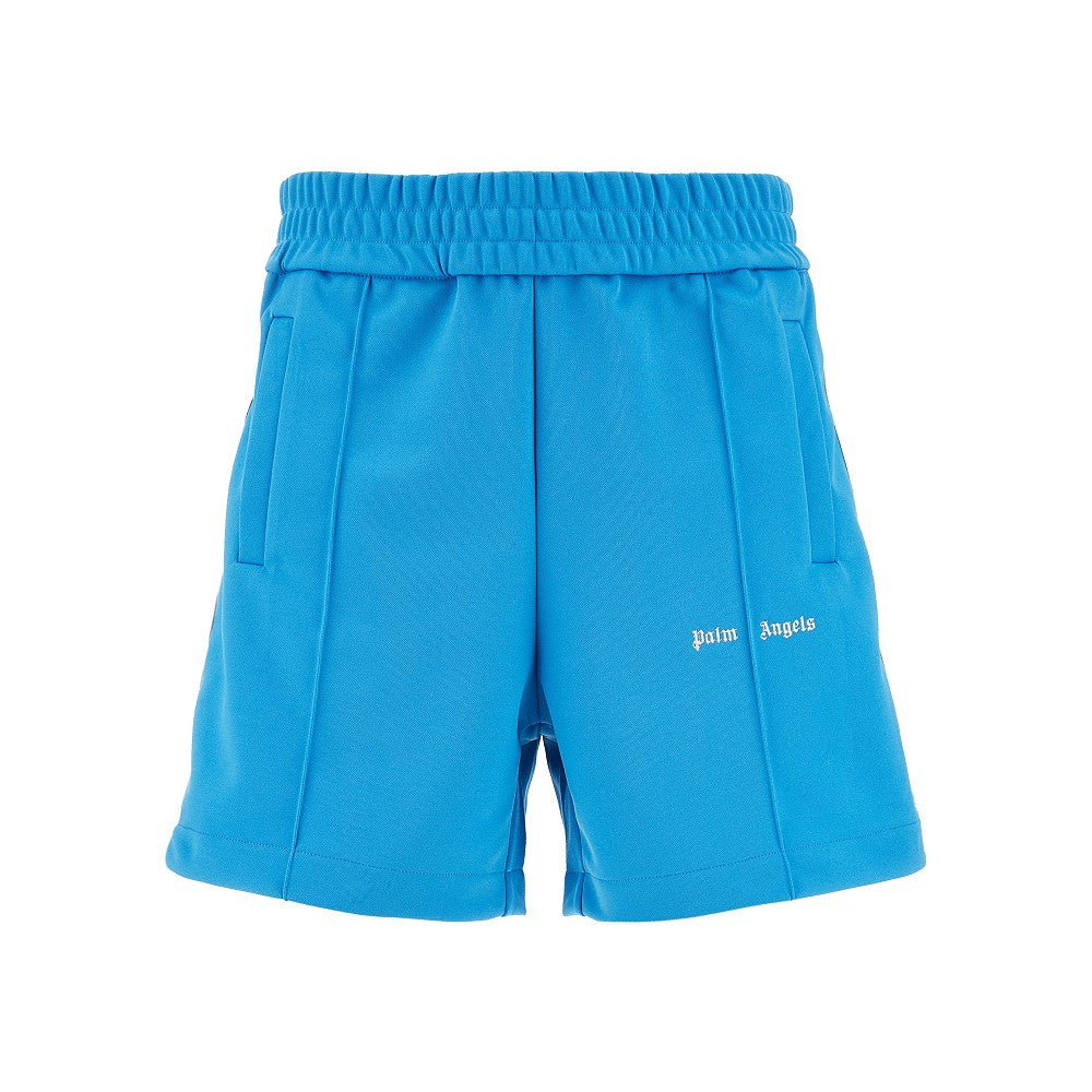 Track shorts con logo ricamato