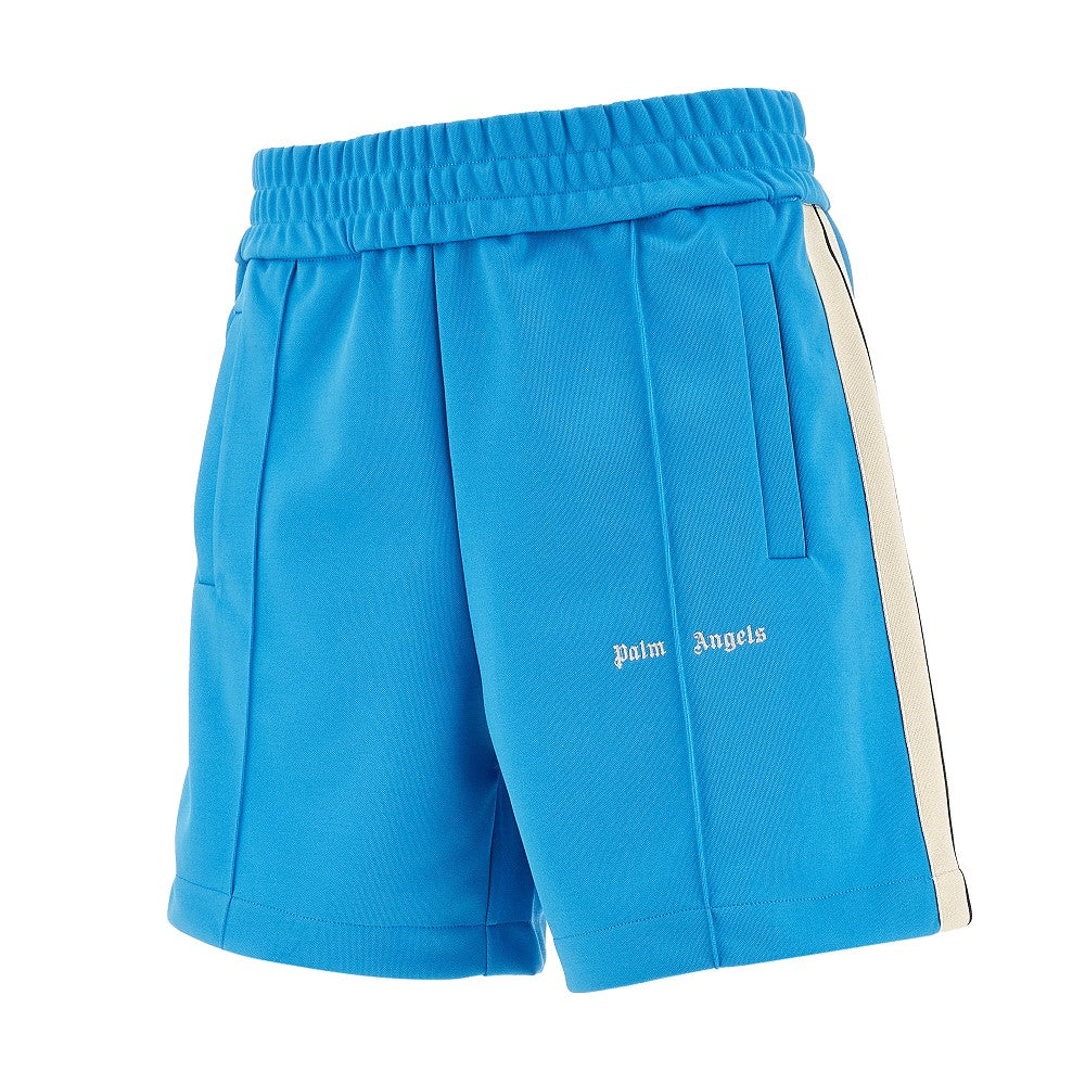 Track shorts con logo ricamato