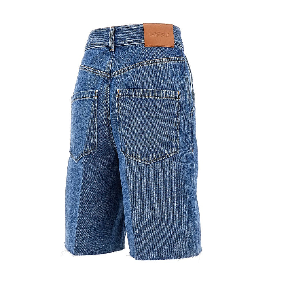 Denim shorts with Anagram inlay