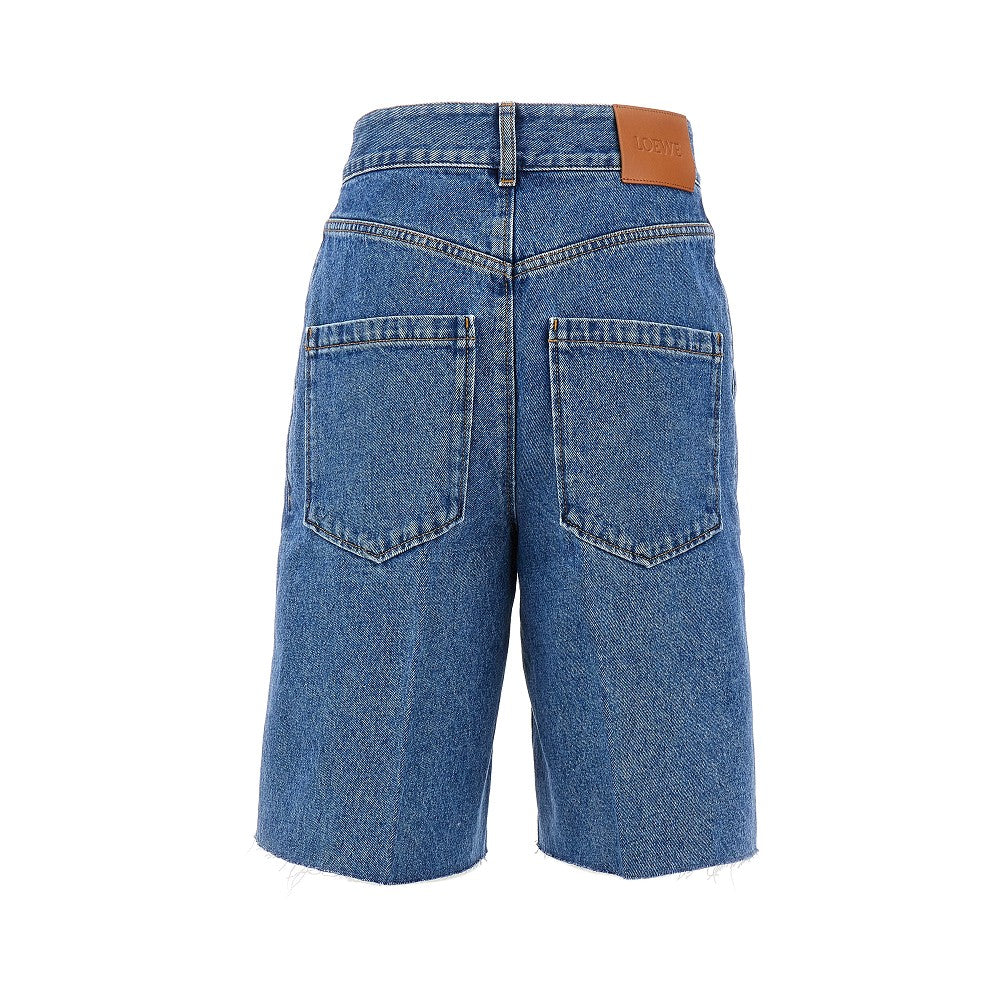 Denim shorts with Anagram inlay