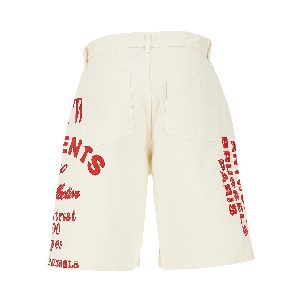 Bermuda in cotone 'Red Print'