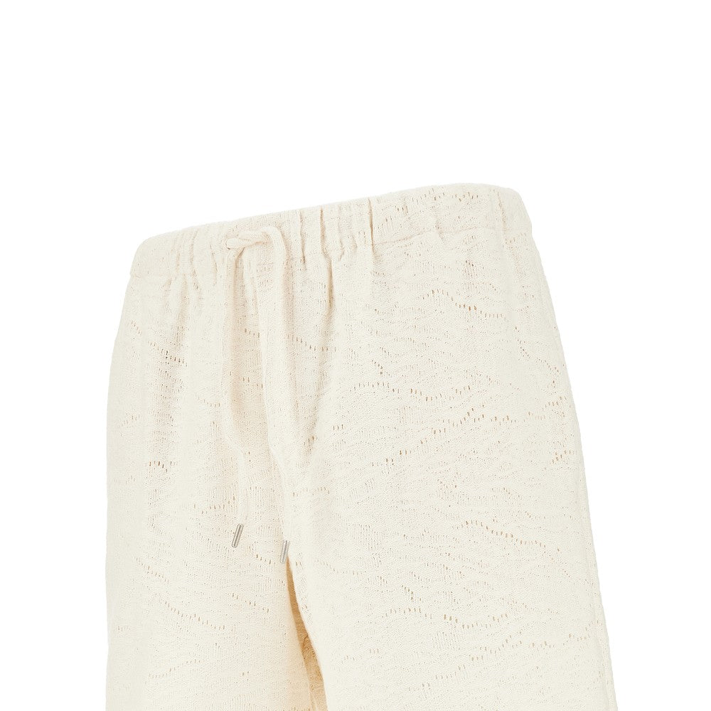 Crochet cotton shorts