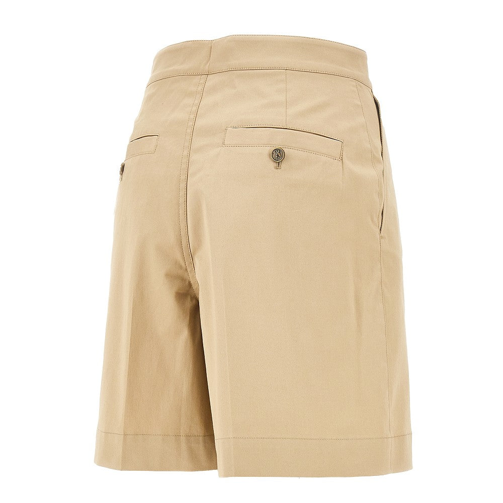 Gabardine shorts with Pegaso buttons