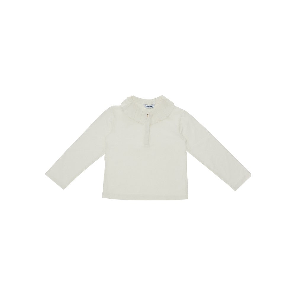 T-shirt a manica lunga con colletto