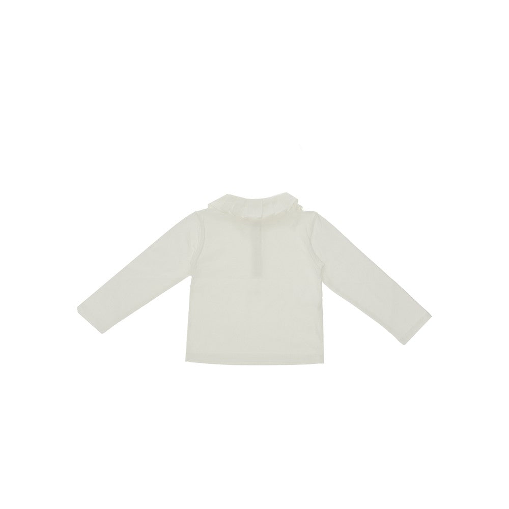 T-shirt a manica lunga con colletto