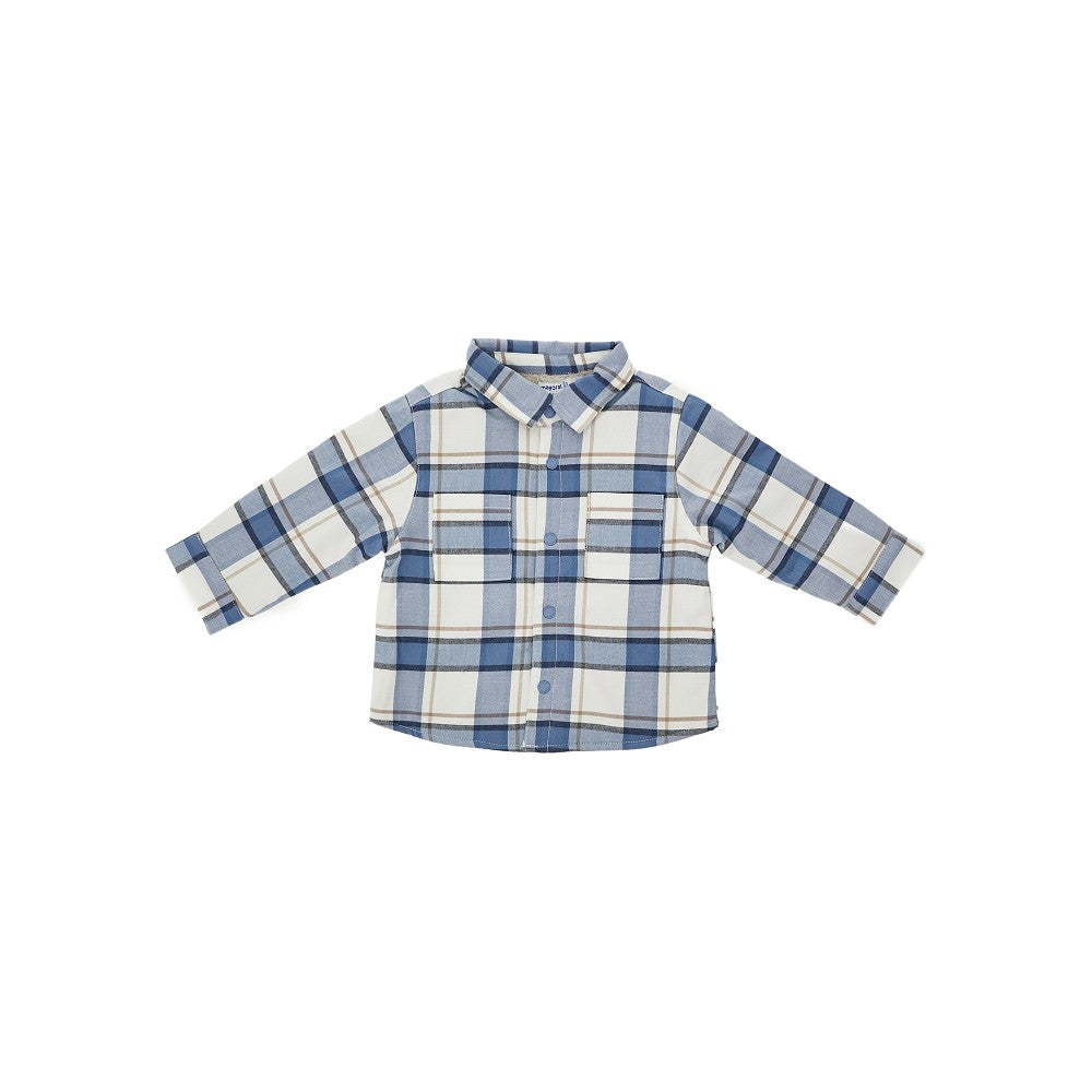 Overshirt con motivo a quadri