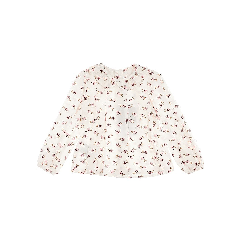 Blusa in viscosa con motivo floreale