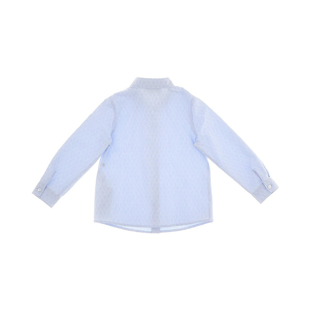 All-over logo Oxford cotton shirt