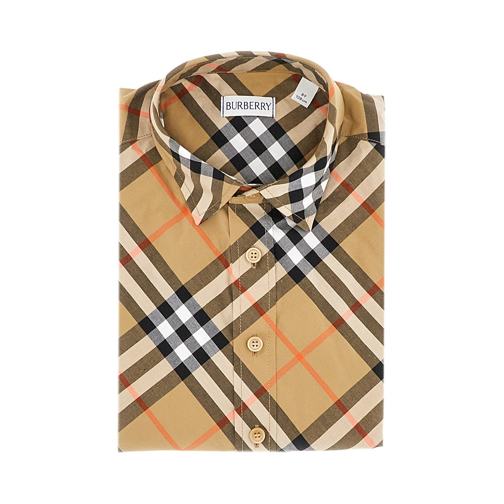 Camicia in popeline Check