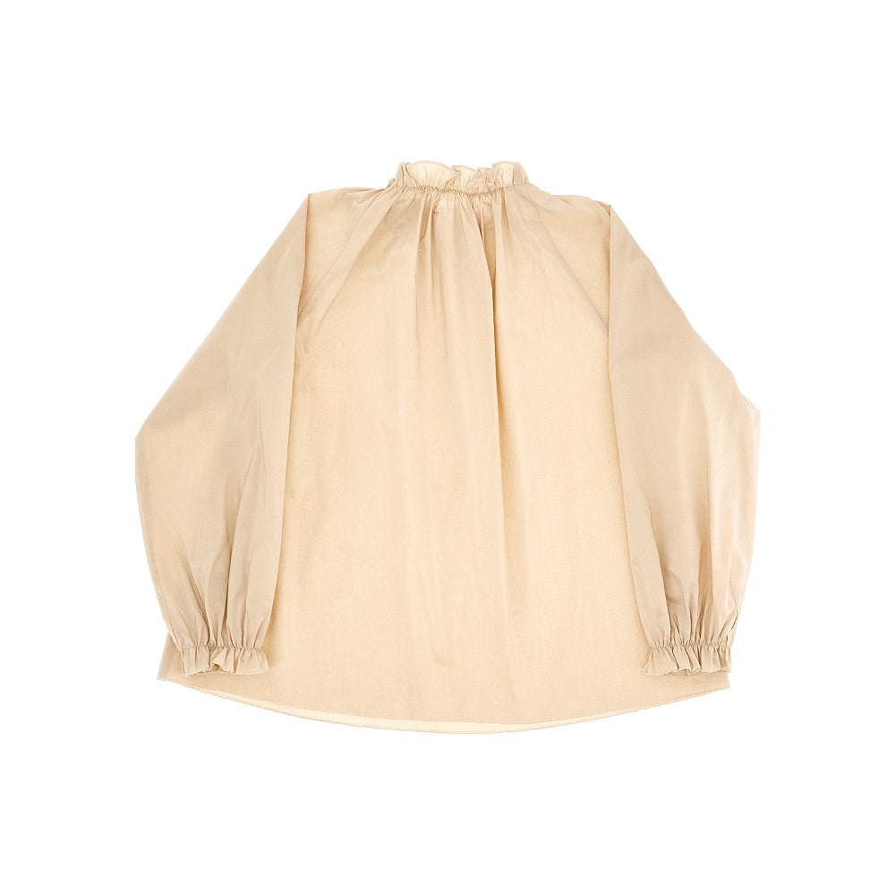 Gathered taffetà shirt