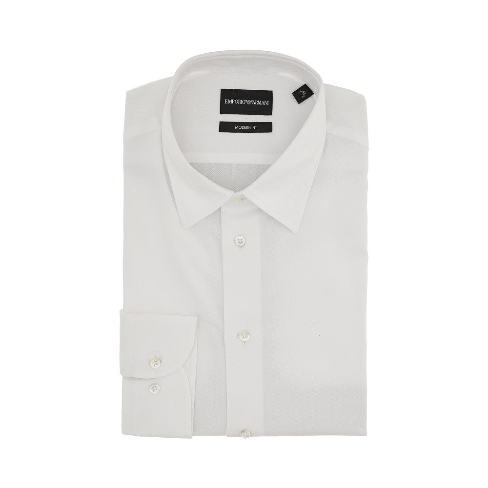 Jacquard cotton Modern Fit shirt