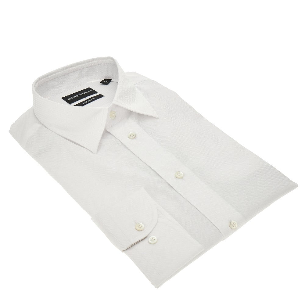 Jacquard cotton Modern Fit shirt