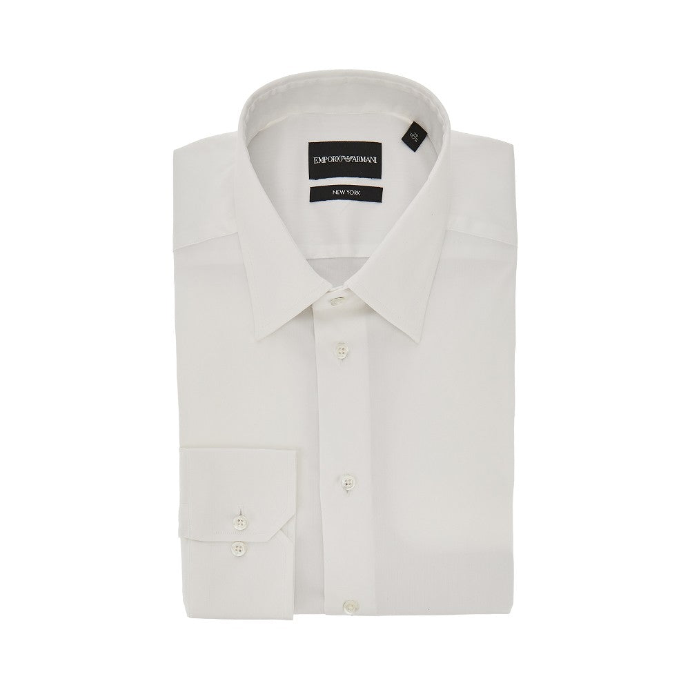'New York' stretch satin shirt