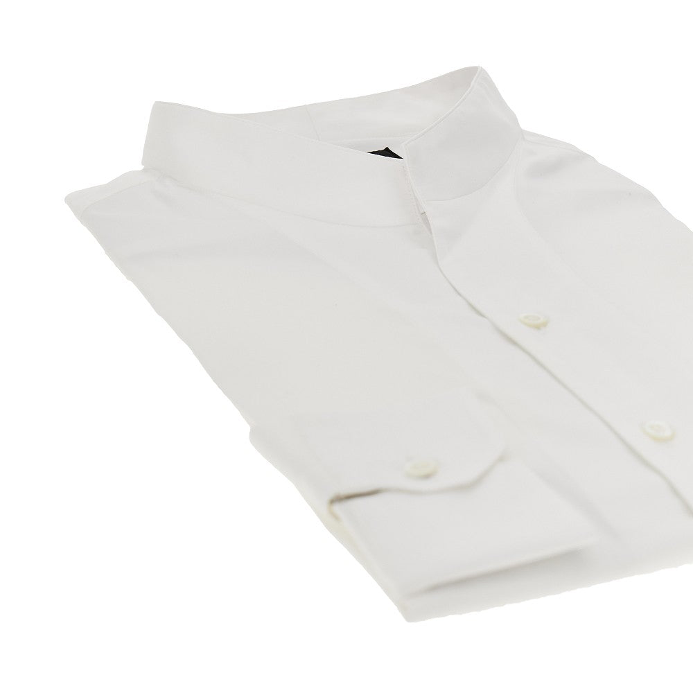 Camicia in raso stretch con collo Guru